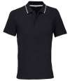 04769 Palermo SOL'S Unisex Palermo Polo Shirt Black / White colour image